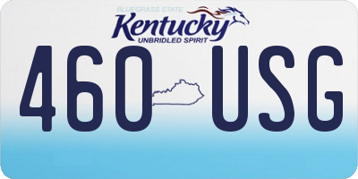 KY license plate 460USG
