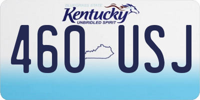KY license plate 460USJ