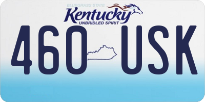 KY license plate 460USK