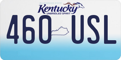 KY license plate 460USL