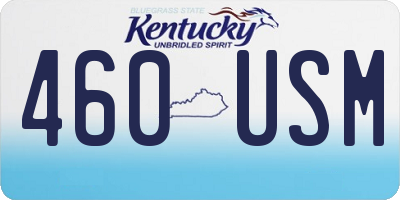 KY license plate 460USM