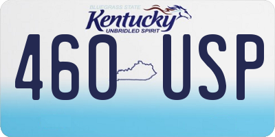 KY license plate 460USP