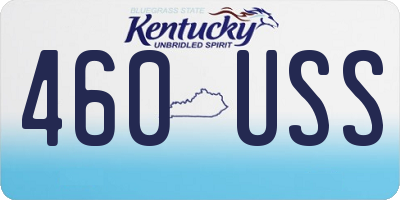 KY license plate 460USS