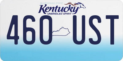 KY license plate 460UST