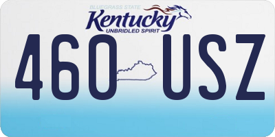 KY license plate 460USZ
