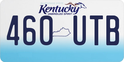 KY license plate 460UTB