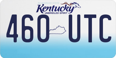 KY license plate 460UTC