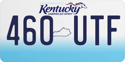 KY license plate 460UTF