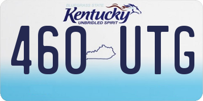 KY license plate 460UTG
