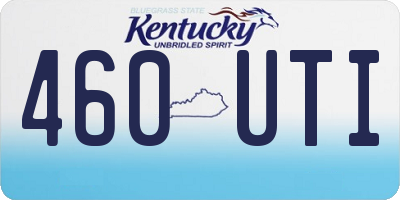 KY license plate 460UTI
