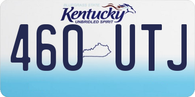 KY license plate 460UTJ