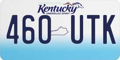 KY license plate 460UTK