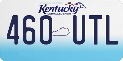KY license plate 460UTL