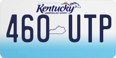 KY license plate 460UTP