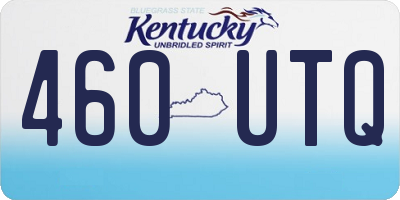 KY license plate 460UTQ
