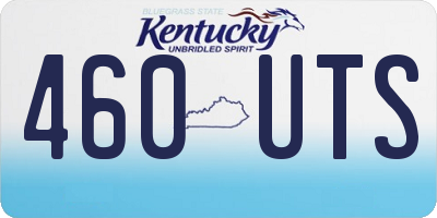 KY license plate 460UTS