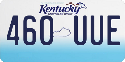 KY license plate 460UUE