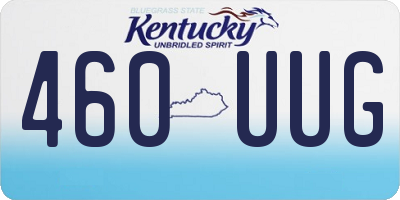 KY license plate 460UUG
