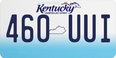 KY license plate 460UUI