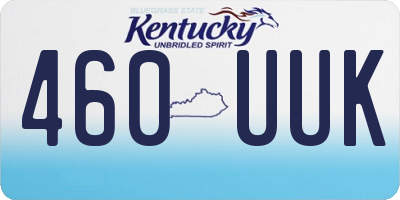 KY license plate 460UUK