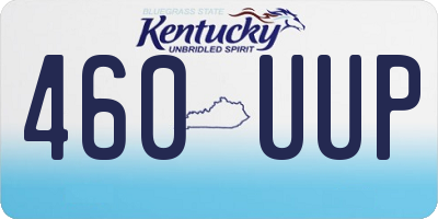 KY license plate 460UUP