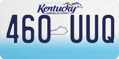 KY license plate 460UUQ