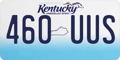 KY license plate 460UUS