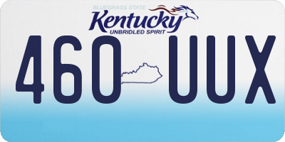 KY license plate 460UUX