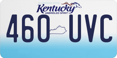 KY license plate 460UVC