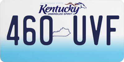 KY license plate 460UVF