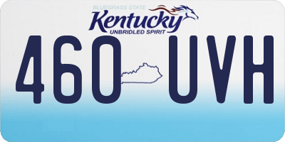 KY license plate 460UVH