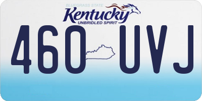 KY license plate 460UVJ