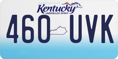 KY license plate 460UVK