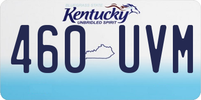KY license plate 460UVM
