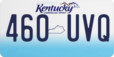 KY license plate 460UVQ