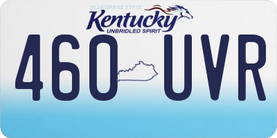 KY license plate 460UVR