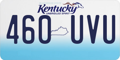 KY license plate 460UVU