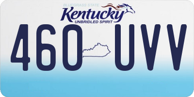 KY license plate 460UVV