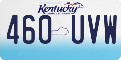 KY license plate 460UVW