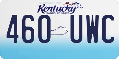 KY license plate 460UWC