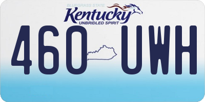 KY license plate 460UWH
