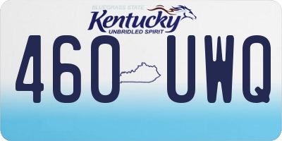 KY license plate 460UWQ