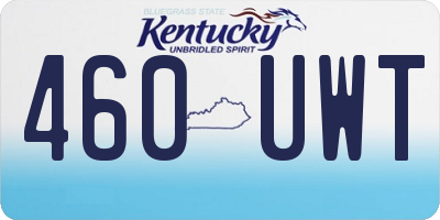 KY license plate 460UWT