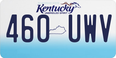 KY license plate 460UWV