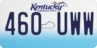 KY license plate 460UWW