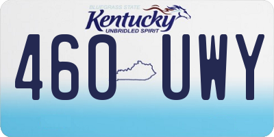KY license plate 460UWY