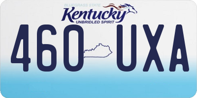 KY license plate 460UXA
