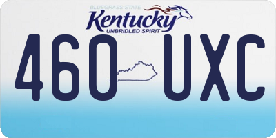 KY license plate 460UXC