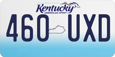 KY license plate 460UXD