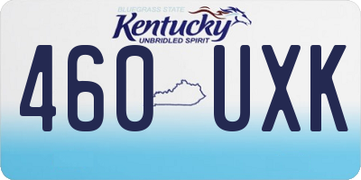 KY license plate 460UXK